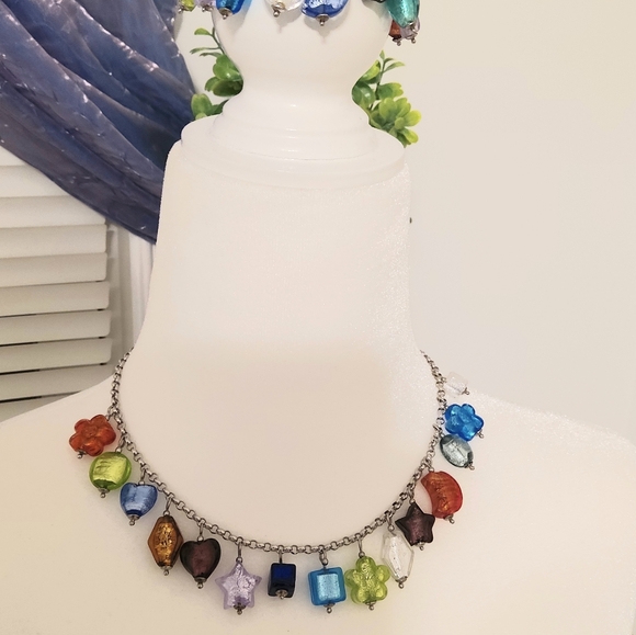 ANTICA MURINA Venezian Made Multicolor Glass Necklace & Bracelet - Picture 7 of 12